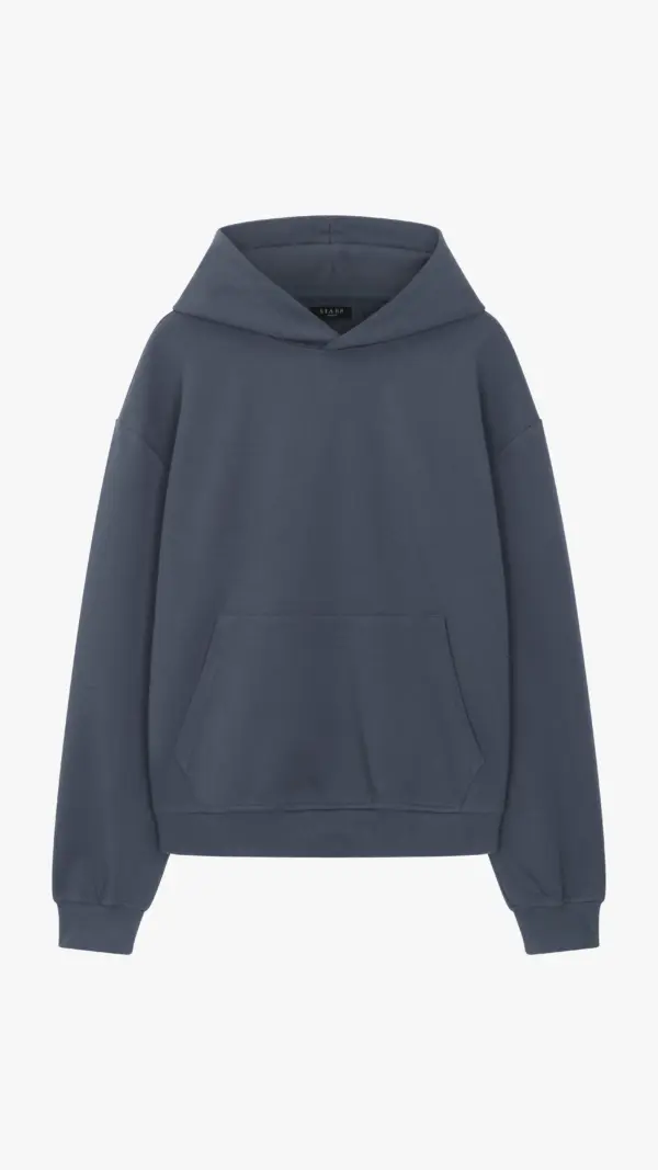 Essential Luxe Hoodie - Steel Blue