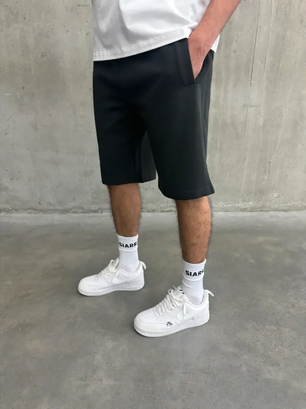 Essential Luxe Shorts - Charcoal - Image 2