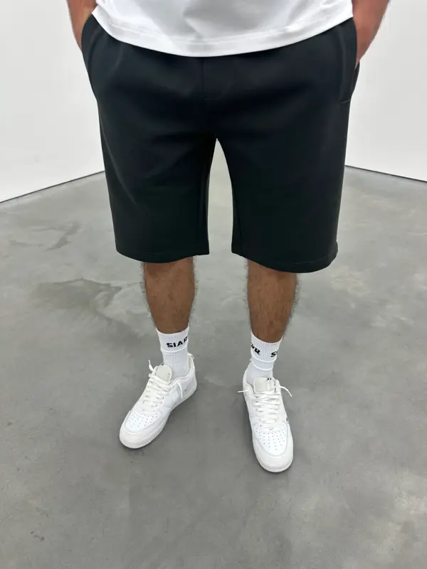 Essential Luxe Shorts - Charcoal - Image 3