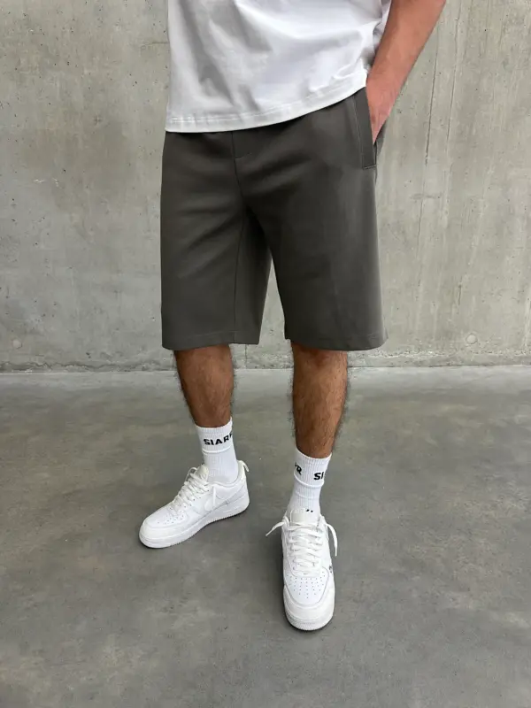 Essential Luxe Shorts - Dark Grey - Image 4