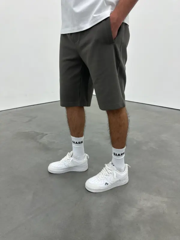 Essential Luxe Shorts - Dark Grey - Image 3