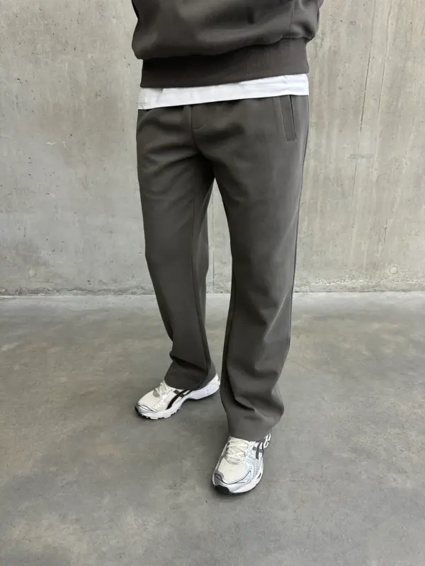 Essential Luxe Joggers - Dark Grey - Image 3