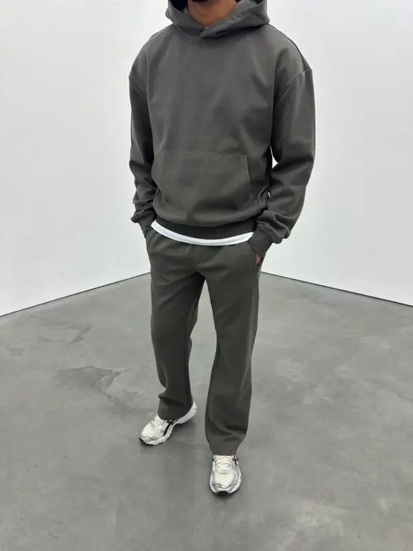 Essential Luxe Joggers - Dark Grey - Image 4