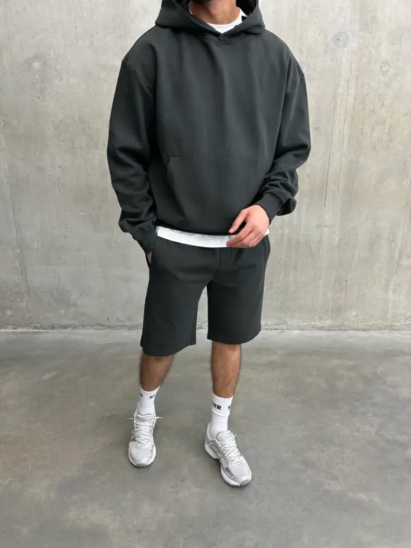 Essential Luxe Shorts - Charcoal - Image 4