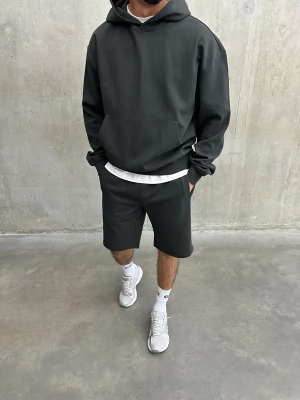 Essential Luxe Shorts - Charcoal - Image 5
