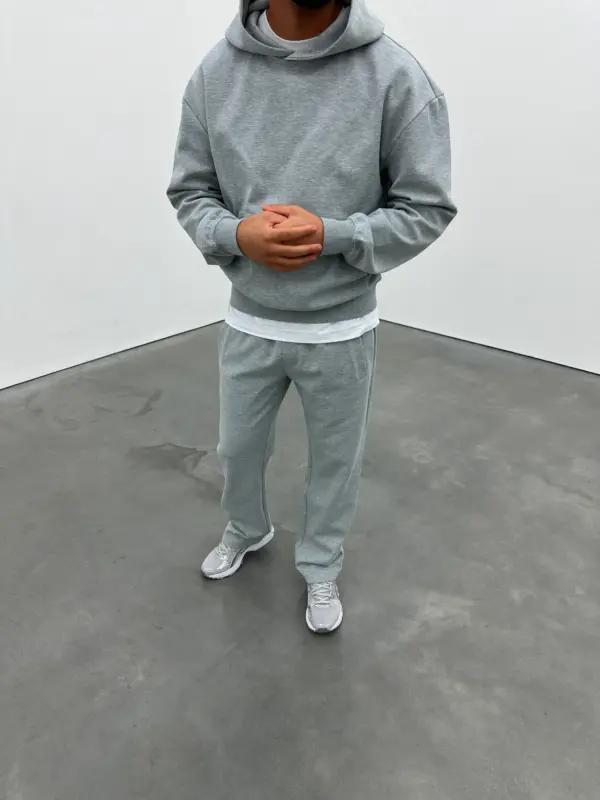 Essential Luxe Hoodie - Light Grey - Image 7
