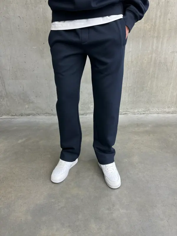 Essential Luxe Joggers - Navy - Image 2