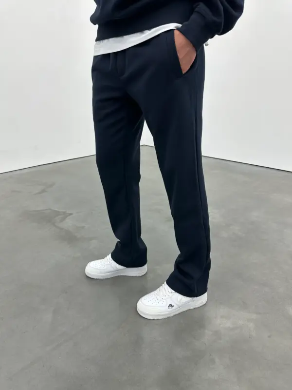 Essential Luxe Joggers - Navy - Image 3