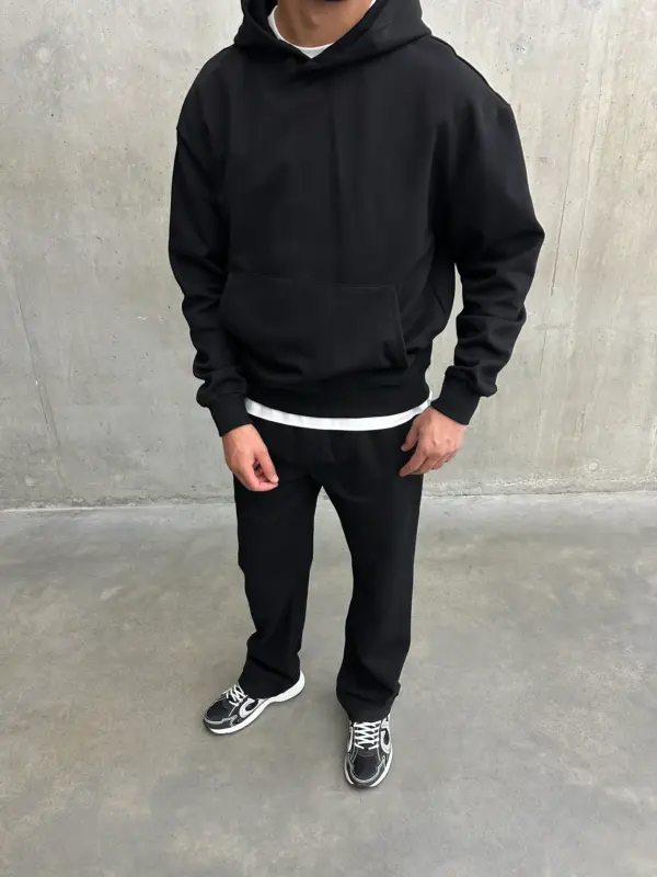 Essential Luxe Joggers - Black - Image 5