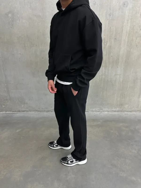 Essential Luxe Hoodie - Black - Image 8
