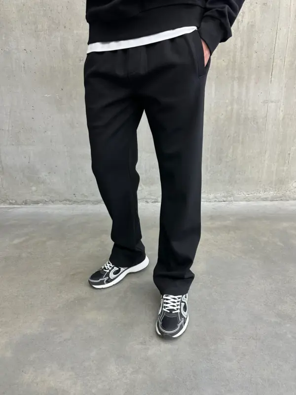 Essential Luxe Joggers - Black - Image 3