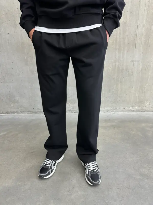 Essential Luxe Joggers - Black - Image 4