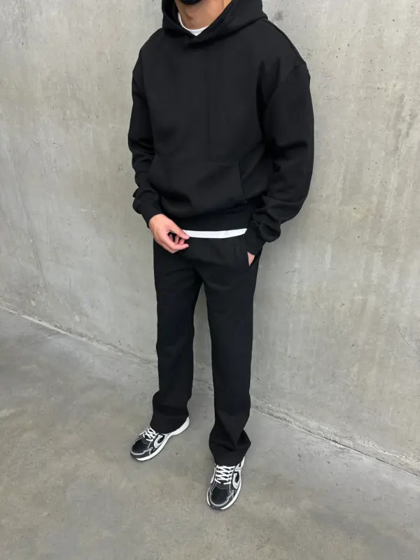 Essential Luxe Joggers - Black - Image 6