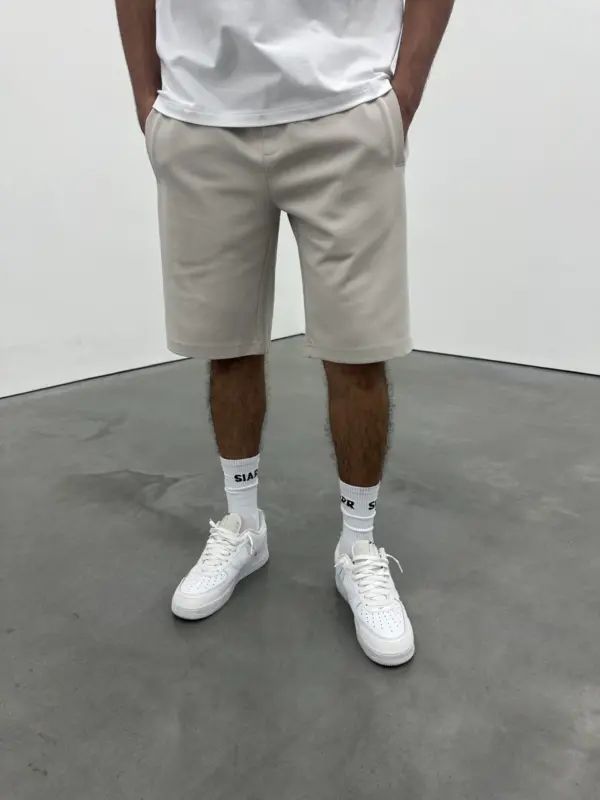 Essential Luxe Shorts - Cream - Image 3