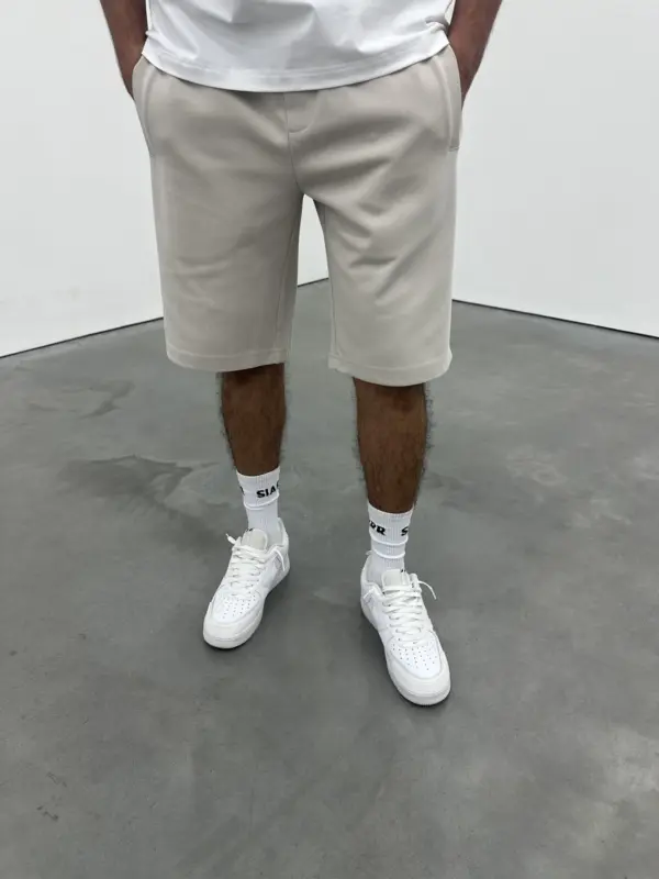 Essential Luxe Shorts - Cream - Image 4