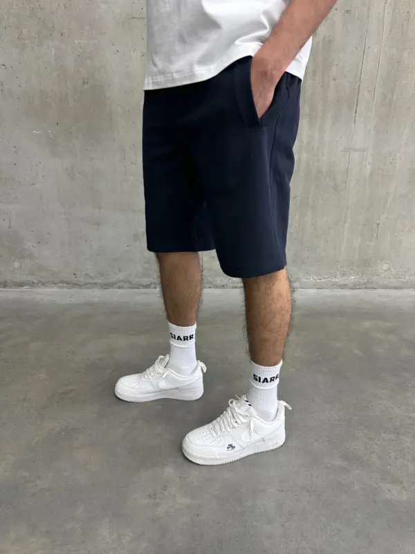 Essential Luxe Shorts - Navy - Image 3