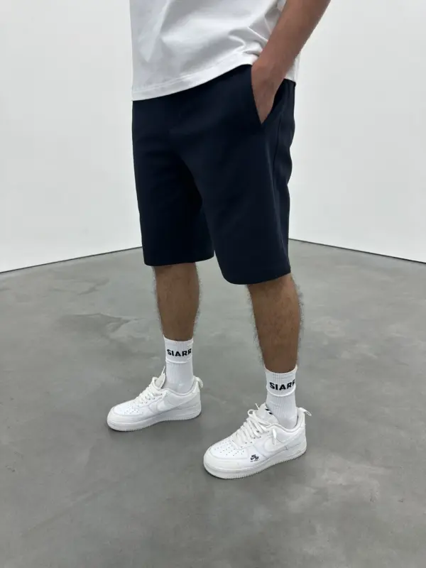 Essential Luxe Shorts - Navy - Image 4