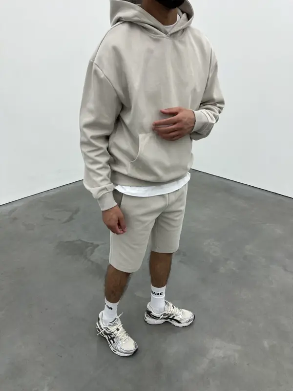 Essential Luxe Hoodie - Cream - Image 5