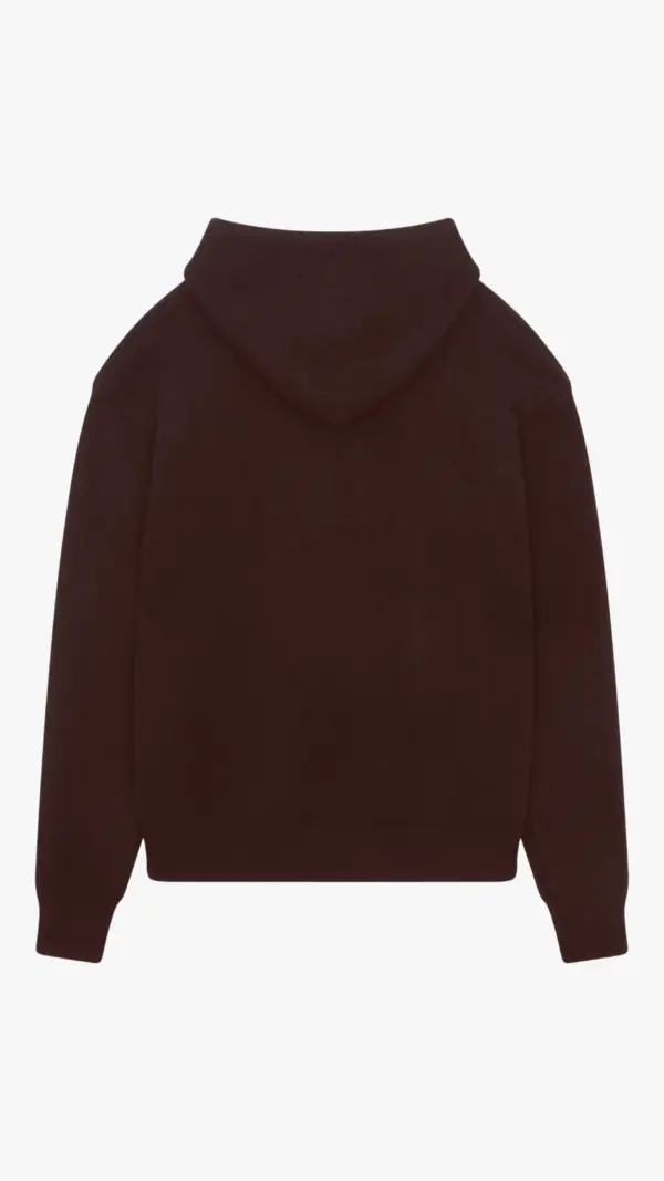 Knit Hoodie - Brown - Image 2
