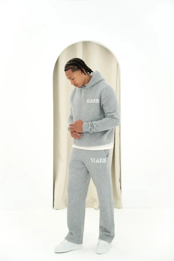 Knit Hoodie - Grey - Image 3