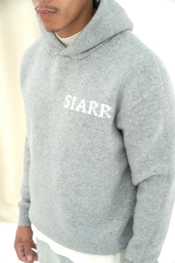 Knit Hoodie - Grey - Image 6