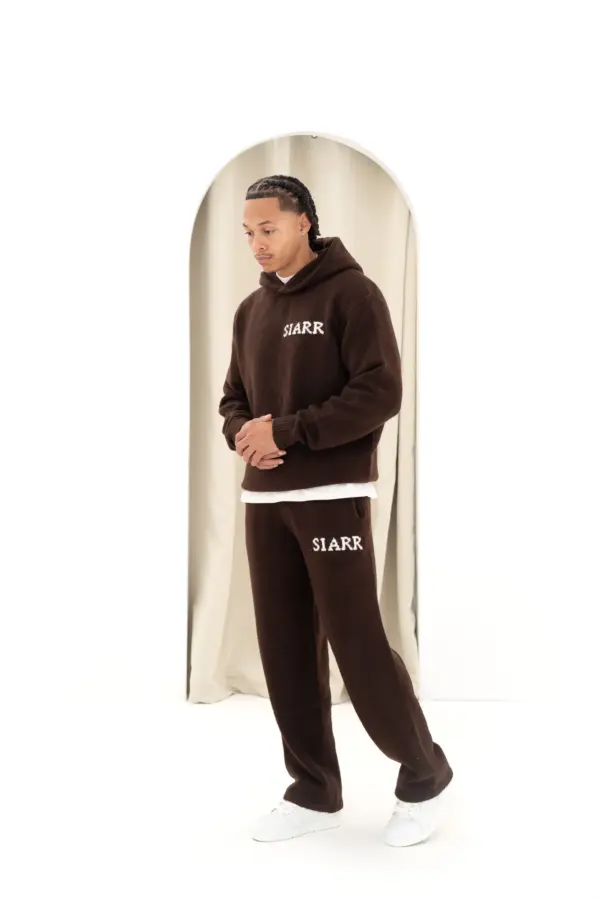Knit Joggers - Brown - Image 2