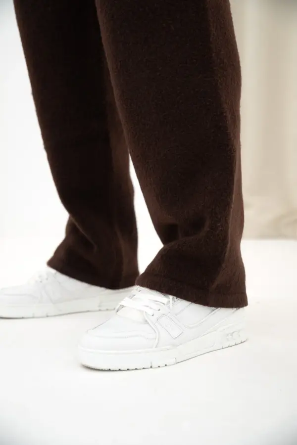 Knit Joggers - Brown - Image 4