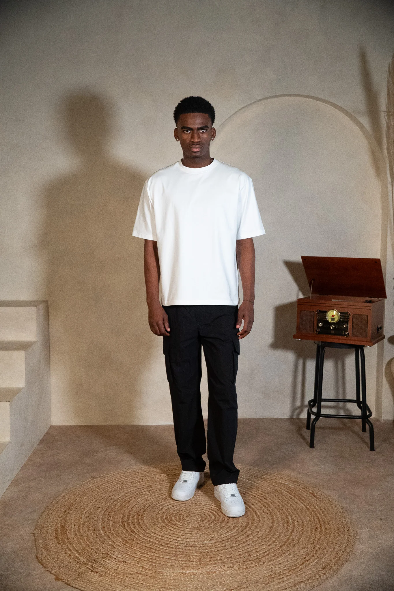 Essential Parachute Cargo Pants - Black - Image 6