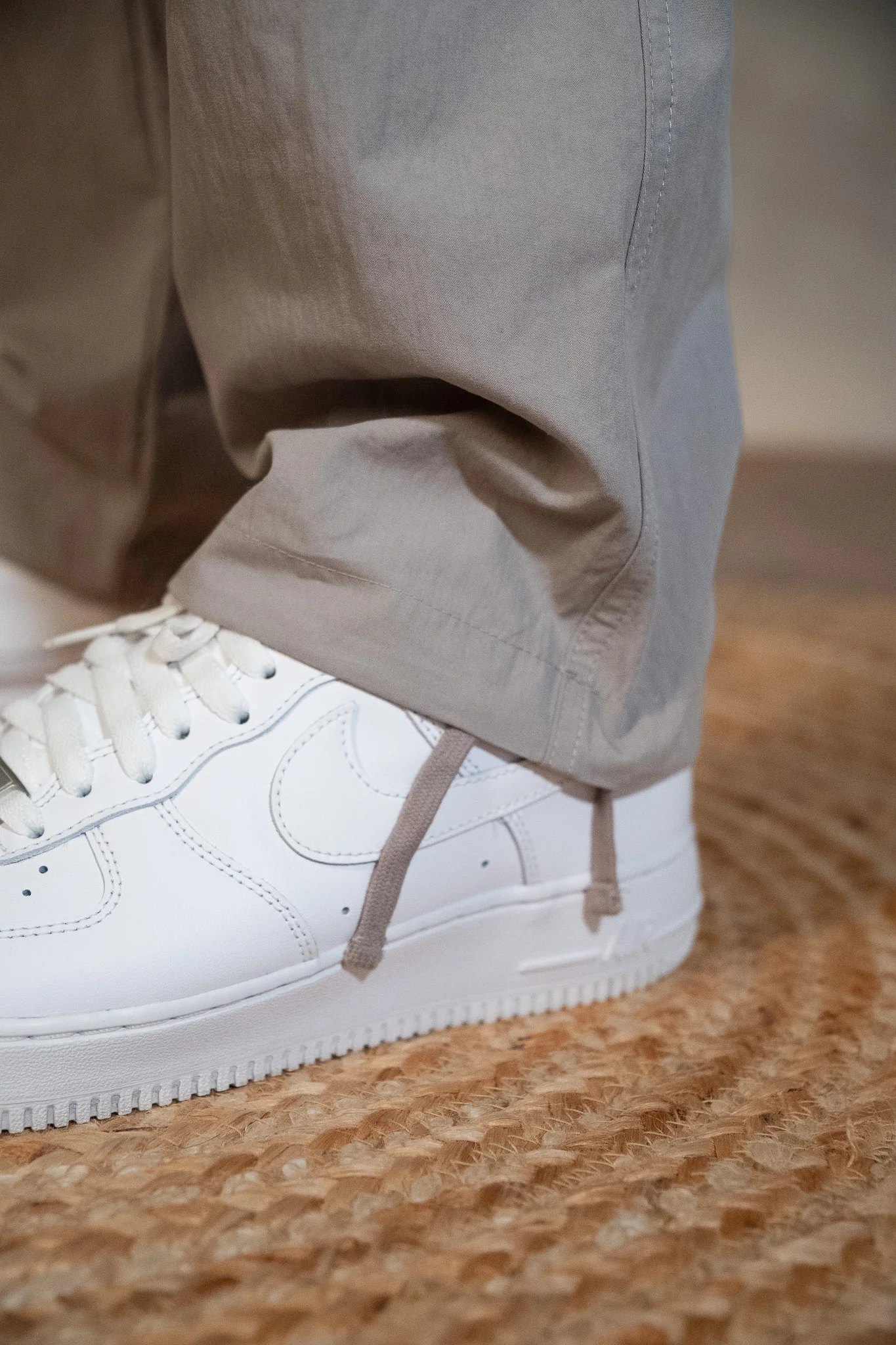 Essential Parachute Cargo Pants - Stone Grey - Image 7