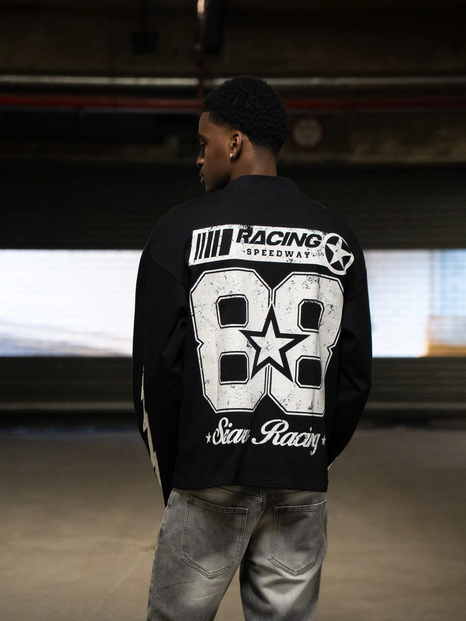 Speedway L/S Tee - Black - Image 5