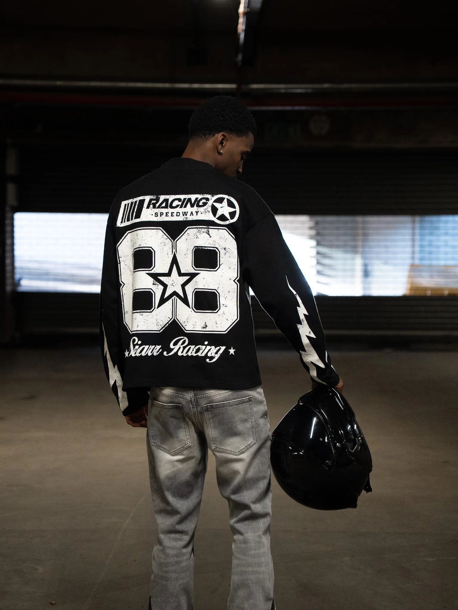Speedway L/S Tee - Black - Image 9