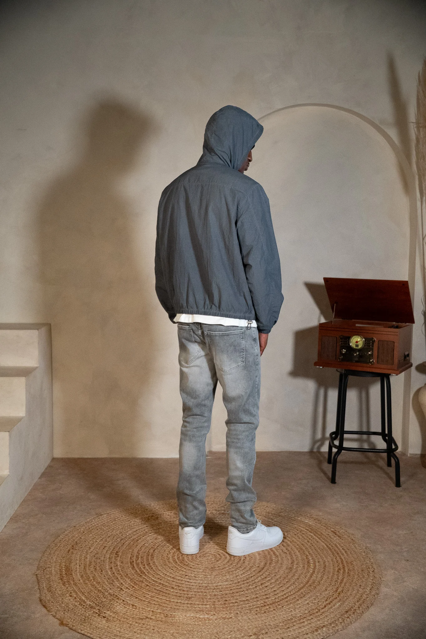 Cold Wash Windbreaker - Blue/Grey - Image 5