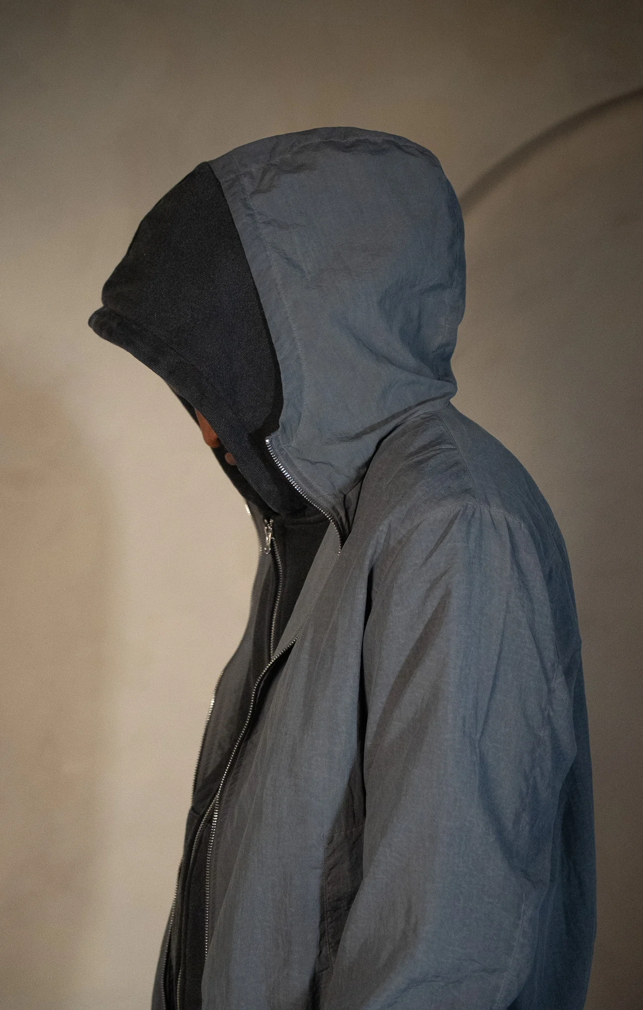 Cold Wash Windbreaker - Blue/Grey - Image 9
