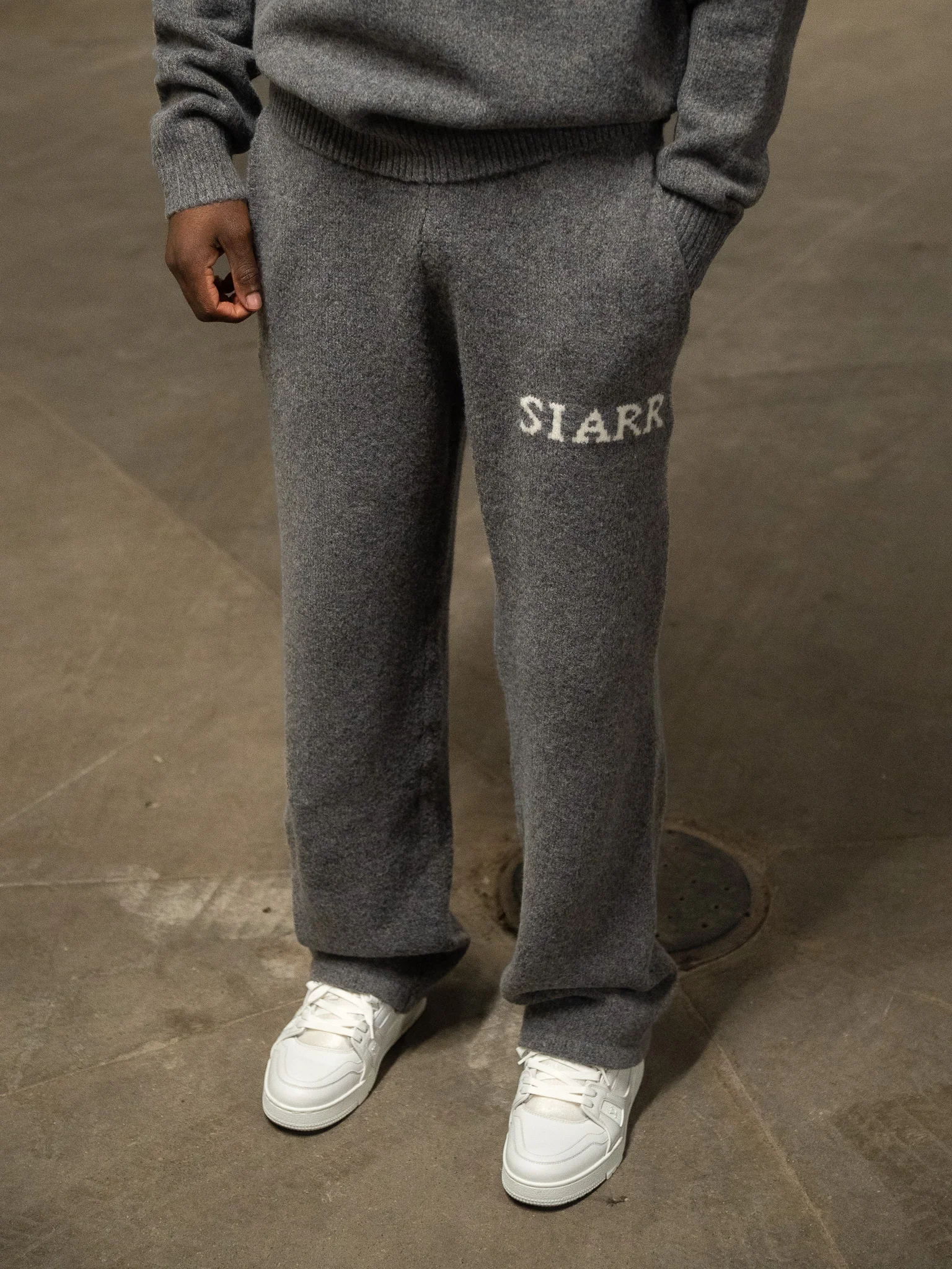 Knit Joggers - Charcoal - Image 5