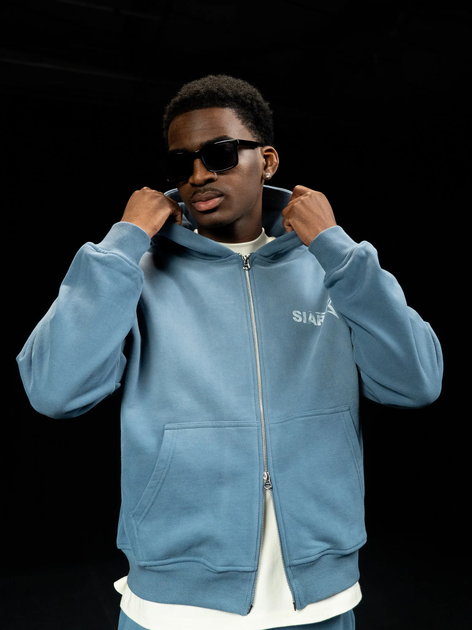 Sun Fade Hoodie - Blue - Image 6