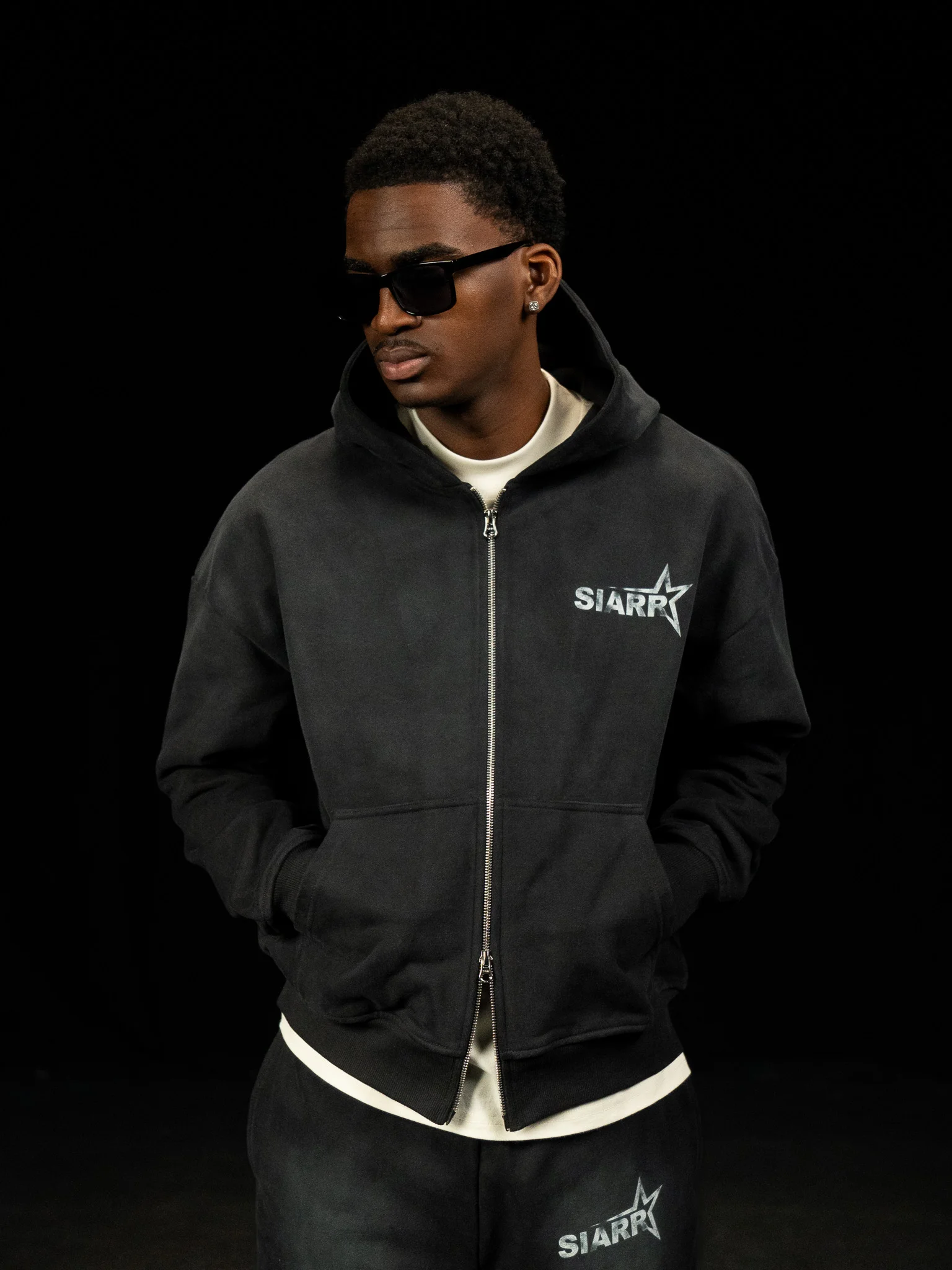 Sun Fade Hoodie - Black - Image 7