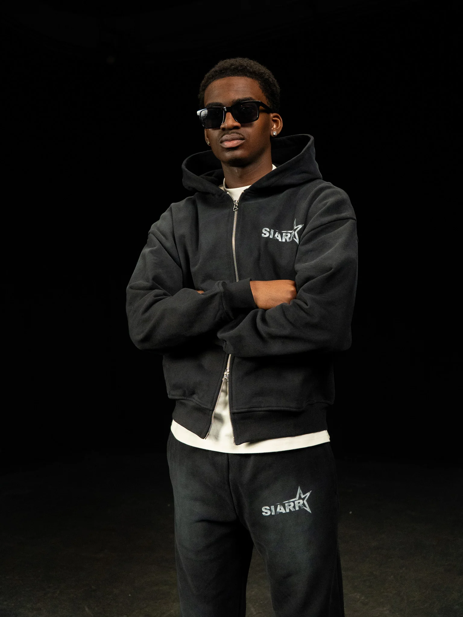 Sun Fade Hoodie - Black - Image 6