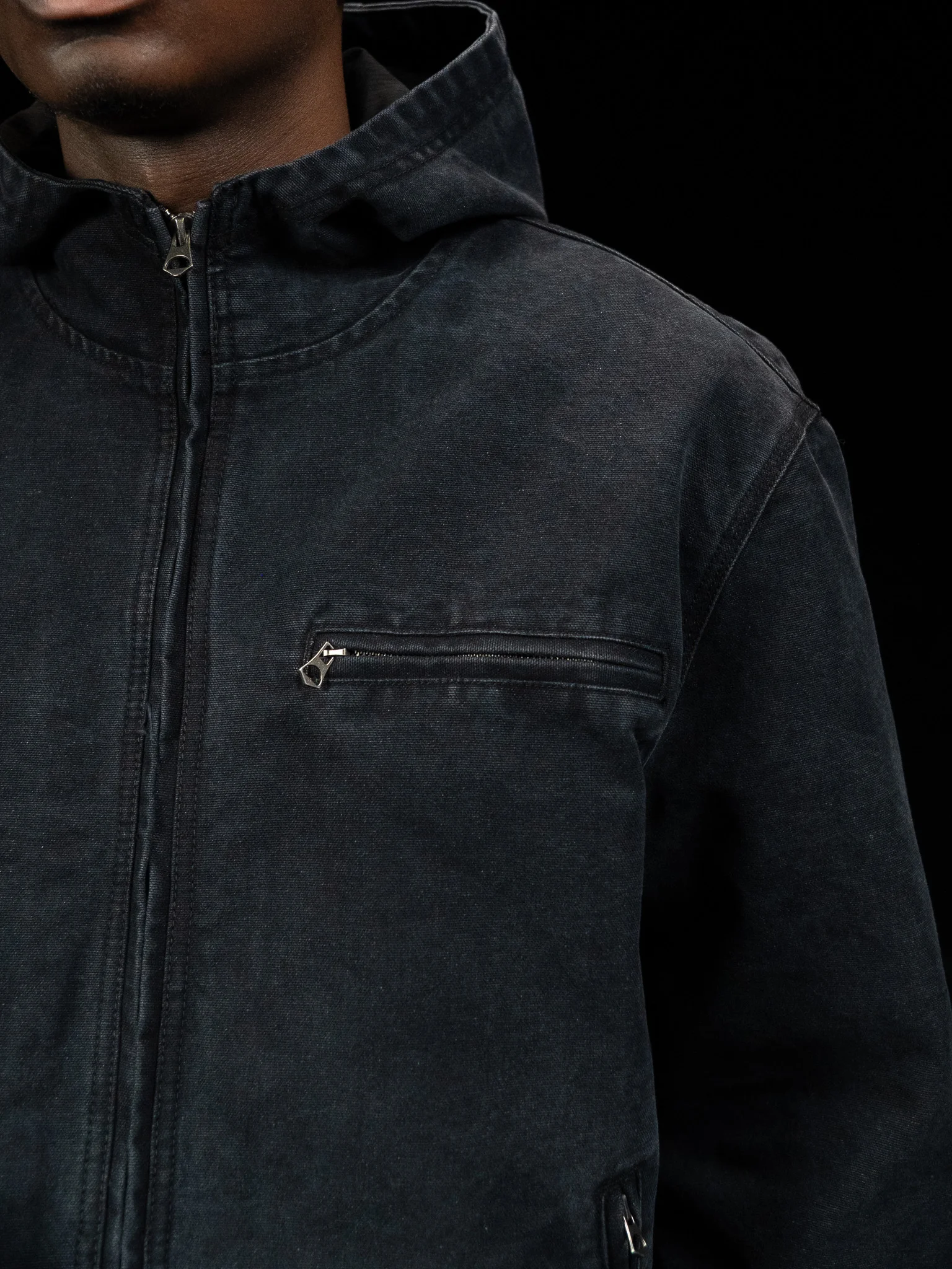 Denim Hooded Jacket - Image 10