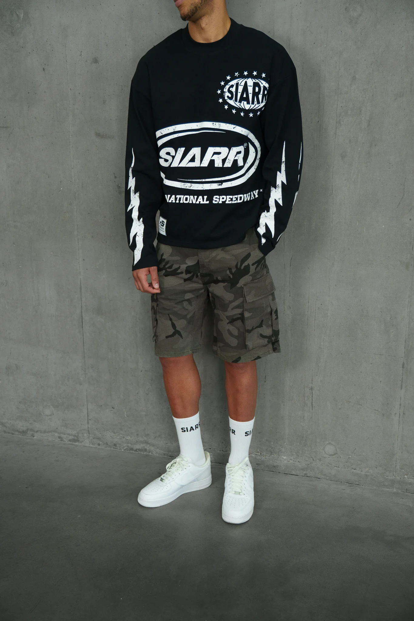Camo Shorts - Black - Image 5